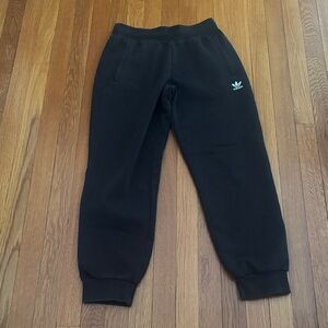 Adidas Kids Black Joggers with Logo